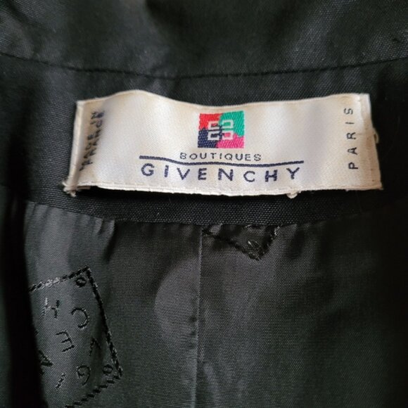 Givenchy vintage short sleeve black blazer golden buttons - Size 4 - Picture 3 of 9